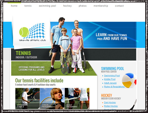 Lakeville Athletic Club's homepage
