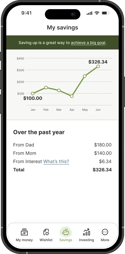 Polished design of kid's savings